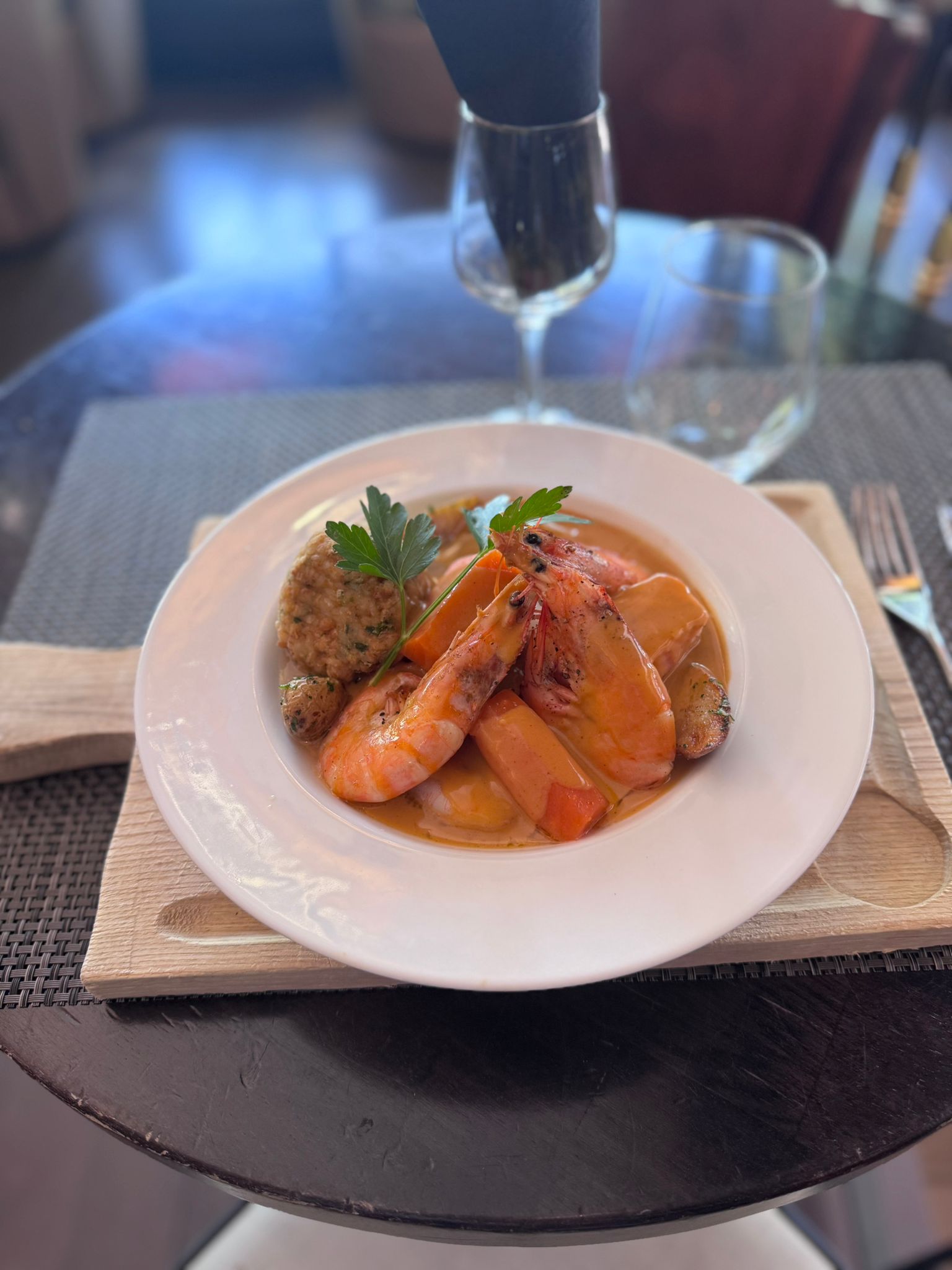 Pollo asado con verduras - especialidad Le Maurepas